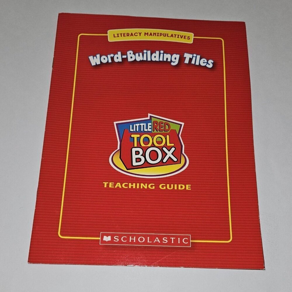 Word-Building Tiles Little Red Tool Box TEACHING GUIDE ONLY PBK Book Literacy